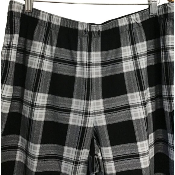 NAUTICA- MENS BLACK/WHITE PLAID ELASTIC WAIST PAJAMA PANTS BOTTOMS SIZE LARGE - Picture 7 of 7
